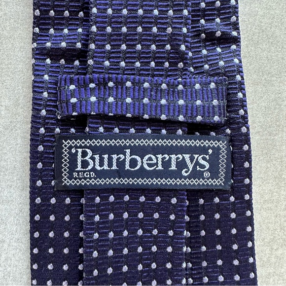 Burberry Purple and Black Men's Tie